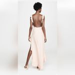 Amanda Uprichard Revolve  silk gown Chandelier maxi dress in Melon size L Photo 2