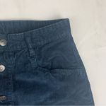 Free People  size 8 Navy Corduroy Skirt with Button Detail blue Photo 4