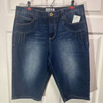 None NWT‎ Phat Fashions 18 Bermuda Denim Shorts Photo 4