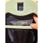 Theory  Women's Blue 100% Wool Sleek Flannel Staple Blazer Jacket Size‎ 10 Photo 4