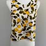 ZARA Top Cropped Lemon Grove Reversible Sleeveless Yellow Olive Green Cream Photo 0