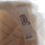 Free People Cream Lace Peplum Tunic Top With Long Sleeves & Open Back Detail - W Photo 3