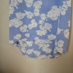 Lush Clothing Lush Blouse Tank Top Light Blue White Floral Print BusinessCasual V-Neck Neutral Photo 3
