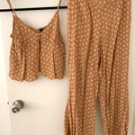 Blue Life Mustard Yellow Floral Tank Top & Pants Set And Brandy Melville Dress  Photo 0