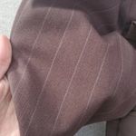 Rafaella  Padded Shoulder Pinstripe Blazer Jacket Photo 9