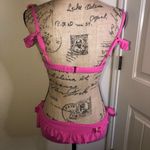 Betsey Johnson  Vintage Barbie Pink Ruffle Bikini Size Small Photo 4
