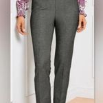 Talbots Chatham Ankle Pants Size 6 Sharkskin Gray Textured Ankle Trousers Photo 0