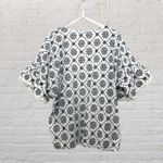 Valentina Naldi Blue White Cotton Kimono Wrap OS Size undefined Photo 2