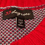 33 Degrees Merry & Bright Christmas Sweater 3X Pink Size XXL Photo 2