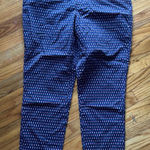 Gap Khakis by Slim City Pants – Navy with Red & White Geometric Drops, Size 12R Photo 0