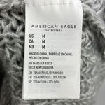 American Eagle Open knit crew neck pulloverer sweaterter gray Medium oversized Photo 6