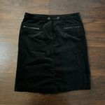 W by Worth black velvet knee length skirt size 8 Photo 1