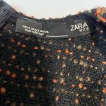 ZARA  Wool Tweed Checkered Dress w/Embroidered Flowers and Sequin Pattern Photo 8