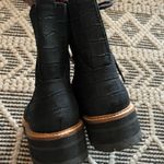Marc Fisher Women’s Izzie Black Leather Combat Boots Size 8.5 Photo 7