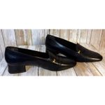 Easy Spirit  Women's Anti-Gravity Navy Leather Loafers with Gold Accents Size 8 Photo 2