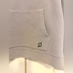 Peloton Rib Side Zip Hoodie Gray Ribbed Hoodie Size Medium Workout Sweatshirt Photo 3