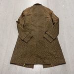 ZARA  Basic Women's‎ XS Army Green Leopard Animal Print Trench Coat Long Pockets Photo 1