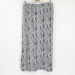 Free People  FP Womens Katie Button Down Snakeskin Printed Midi Skirt XS‎ Purple Photo 8