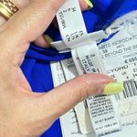 La Perla   abito incrociato bath-suit cover royal blue silk wrapped pareo/IT38 Photo 6