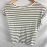 joe's jeans Joe’s Jeans t-shirt striped rolled sleeve Grey white Size Small Photo 7