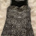 EXPRESS PAISLEY MESH SLEEVELESS SHIRT Photo 1