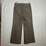 Antonio Melani  Wide Leg Crop Trousers Size 10 Brown Flat Front Career OFfice Photo 5