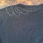 Draper's & Damon's pullover black beaded Sweater size extra Large long sleeve Photo 9