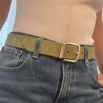 Free People Vintage Embroidered Green Belt Photo 2