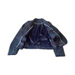 J Crew Blazer Women 6 Navy Blue Pin Striped Jacket Business Photo 1