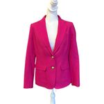 J.Crew  Rhodes Wool Twill Blazer Fuchsia Pink Womens 8 Preppy Academia Classic Photo 1