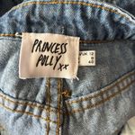 Princess Polly  Denim Shorts Womens 8 Colorful Cotton High Rise Bottom Photo 3