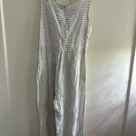 Rachel Zoe White and Black Striped Jumpsuit Photo 3