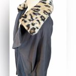 We The Free Free People Need it Trench Coat with Leopard Print Collar size medium, new Photo 2