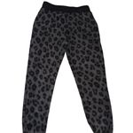 Old Navy Vintage Sherpa Black Leopard Joggers Photo 4