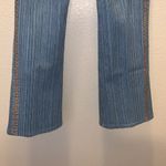 Sherry Goity western light denim embroidered bell bottom flare jeans Blue Size undefined Photo 4