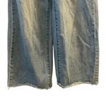 Madewell  Women's Wide Leg Crop Jeans Blue Size 24 Exposed Button Photo 1