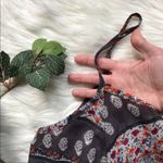 Nabee Cold Shoulder Paisley Print Blouse Chiffon Size Large Photo 6