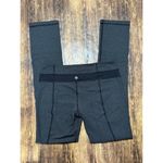 Lululemon  Size 8 Skinny Groove Pant Leggings Black White Diamond Dot Activewear Photo 3