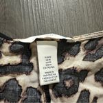 H&M Tan & Black Cheetah Print Short Sleeve Tie Top Cardigan Size M Photo 2