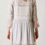 BKE  Boutique Chiffon Lace overlay Flyaway Cardigan. Size XSmall Glacier … Photo 12