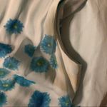 70s blue floral flowy maxi dress fairy Photo 5