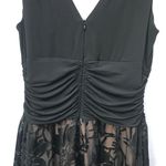 Connected Apparel NWT 12  Fit and Flare Formal Evening Sleeveless Black Dress Photo 4