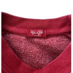 John Galt  Red Long Sleeve Crew Neck Plain Pullover Sweatshirt Photo 2