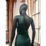 Lulus   Sereno Green  Satin Cowl Neck Asymmetrical‎ Midi Dress Sz Small Photo 4