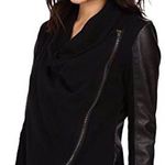 BLANK NYC Black Vegan Leather Sleeved Jacket Photo 0