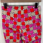 Trina Turk Lahaina Dot Print Pants Women's Size 2 Pink Orange Square Cropped Photo 7