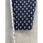 Ann Taylor LOFT  Women's Marisa Pants Blue Printed Size 10 Petite Cotton Ankle Photo 6