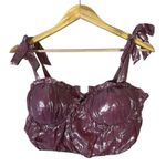 Majorelle Carola Bustier Top Womens S Pink Iridescent Tie Strap Coquette Glam Photo 1