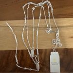Kendra Scott NWT  Adelia Y Necklace for Women Bright Silver-Plated Photo 3