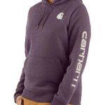 Carhartt  Hoodie Relaxed Fit Heavyweight Sweatshirt Spellout Blackberry Purple S Photo 0